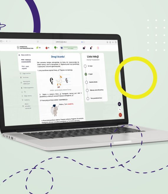 Internetowa Platforma Edukacyjna - przykładowa lekcja z edukacji wczesnoszkolnej, dla klasy 1 szkoły podstawowej.