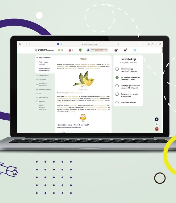 Internetowa Platforma Edukacyjna - przykładowa lekcja z języka angielskiego, dla klasy 2 szkoły podstawowej.